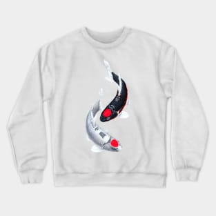 Yin Yang Koi Fish Tancho Crewneck Sweatshirt